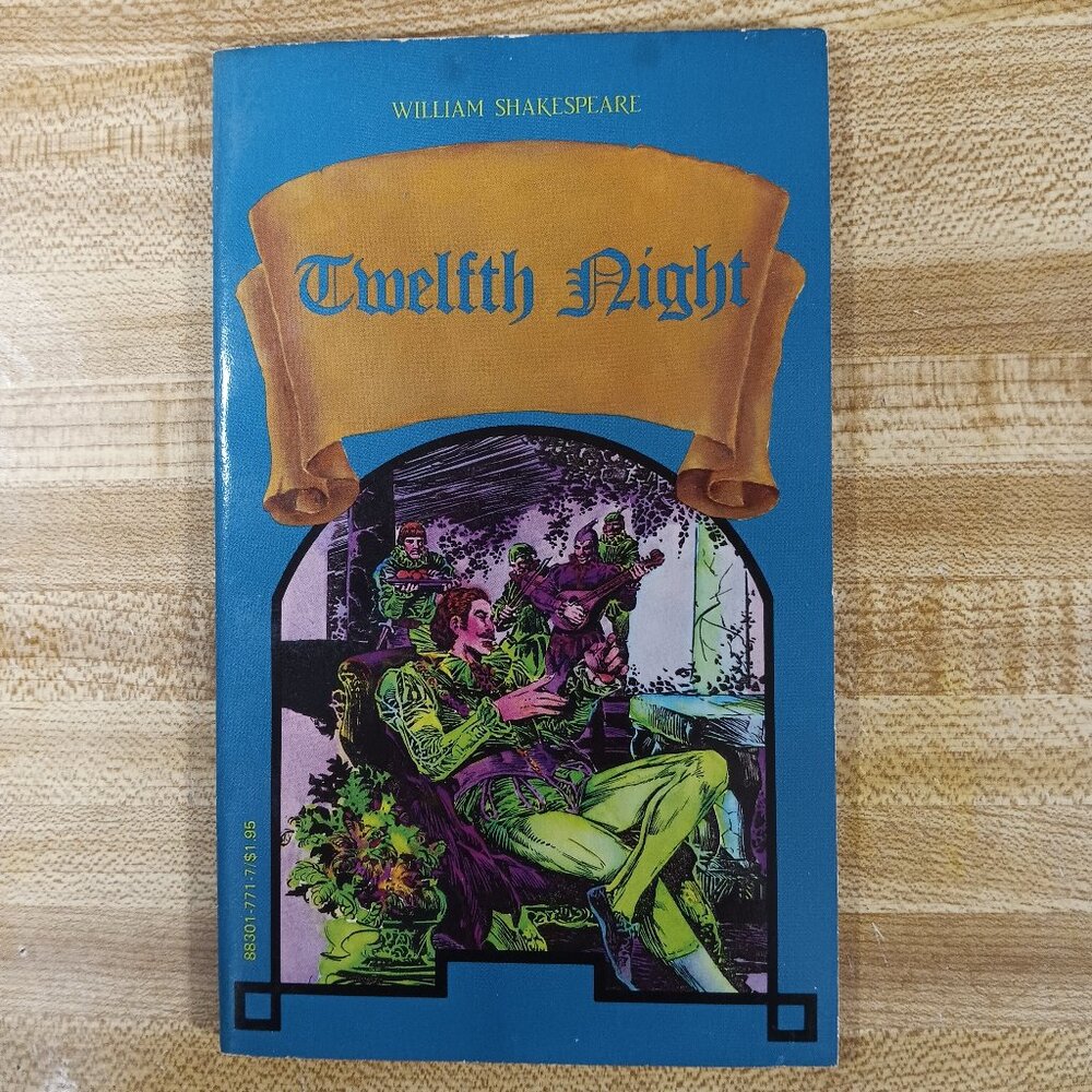 Twelfth Night William Shakespeare 1984 B&W Pocket Classics Comic Paperback Vtg
